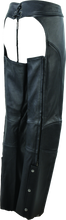 Load image into Gallery viewer, Kuryakyn By River Road Sierra Leather Chaps Black Womens - Small