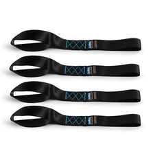 Load image into Gallery viewer, Borne Off-Road Soft Loop Tie-Down Straps (4-Pack) Black