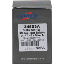 Load image into Gallery viewer, Vertex Piston 02-24 Yamaha YZ 85 85cc Cast Race Evolution Piston Kit