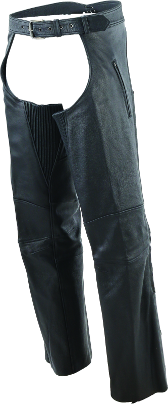 Kuryakyn By River Road Longhaul Leather Chaps Black - Large