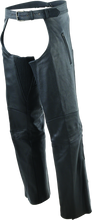 Load image into Gallery viewer, Kuryakyn By River Road Longhaul Leather Chaps Black - Large