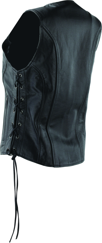 Kuryakyn By River Road Sapphire Leather Vest Black Womens - Small