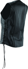 Load image into Gallery viewer, Kuryakyn By River Road Sapphire Leather Vest Black Womens - Small