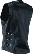 Load image into Gallery viewer, Kuryakyn By River Road Plains Leather Vest Black Womens - Small