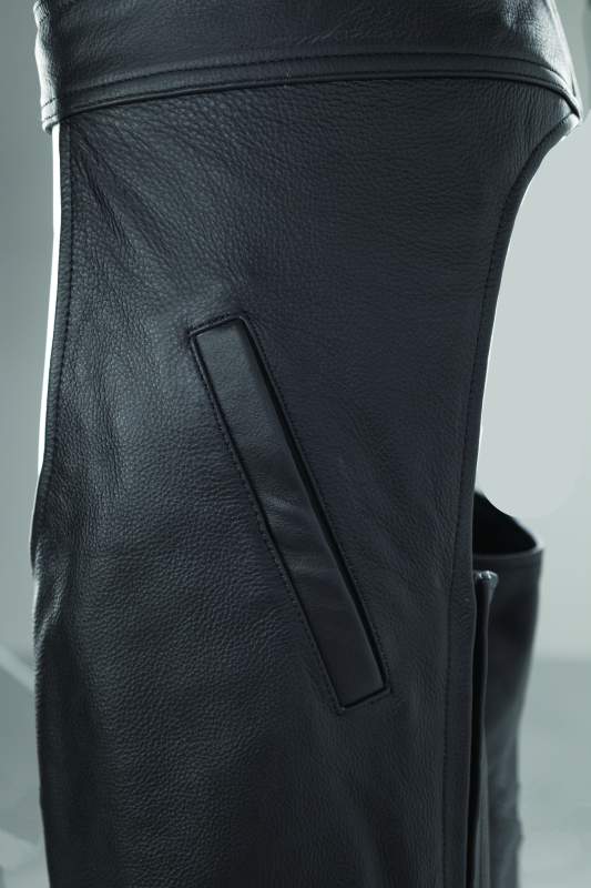 Kuryakyn By River Road Plains Leather Chaps Black - Large
