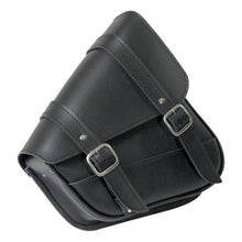 Load image into Gallery viewer, Willie &amp; Max Universal Black Jack Compact Slant Saddlebag Set (12inL x 9.5inH x 5.5 inW) - Black