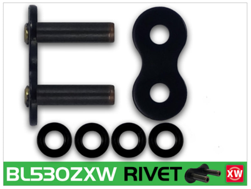 RK Chain BL530ZXW-RIVET - Black Scale – Hellhound Performance