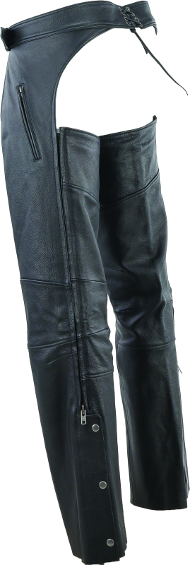 Kuryakyn By River Road Longhaul Leather Chaps Black - Large