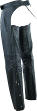 Load image into Gallery viewer, Kuryakyn By River Road Longhaul Leather Chaps Black - Large