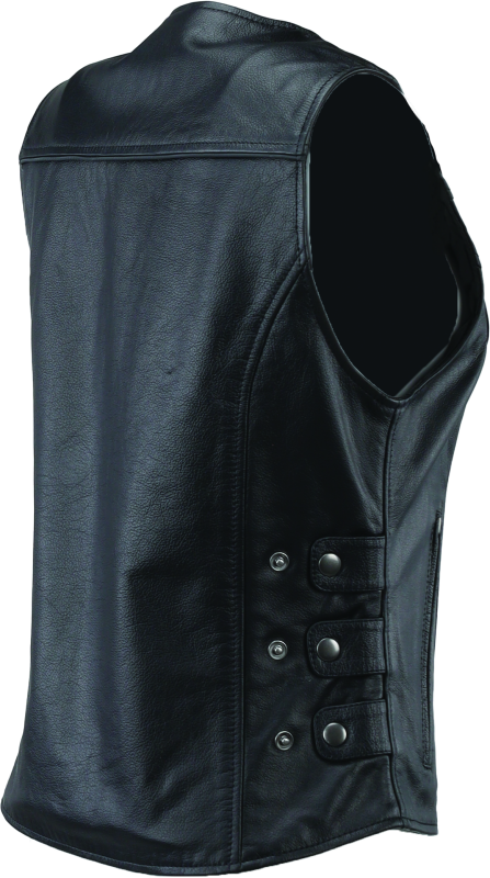 Kuryakyn By River Road Plains Leather Vest Black Womens - Small