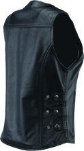 Load image into Gallery viewer, Kuryakyn By River Road Plains Leather Vest Black Womens - Small
