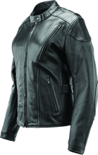 Load image into Gallery viewer, Kuryakyn By River Road Race Leather Jacket Black Womens - Small