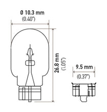 Load image into Gallery viewer, Hella Bulb 194 12V 4W W2.1x9.5d T3.25