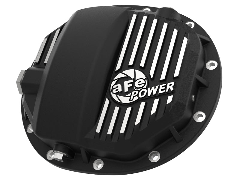 aFe Power Pro Series AAM 9.5/9.76 Rear Diff Cover Black w/Mach Fins 14-19 GM Silverado/Sierra 1500