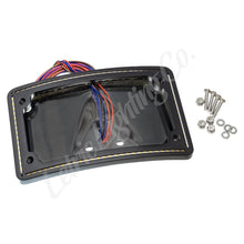 Load image into Gallery viewer, Letric Lighting 2014+ Sportster Perfect Plate Light Black Curved License Plate Frame