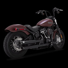 Load image into Gallery viewer, Vance &amp; Hines HD Softail 18-22 Twn Slash S/OS Black PCX Slip-On Exhaust