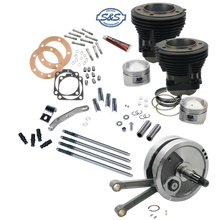 Load image into Gallery viewer, S&amp;S Cycle Sidewinder/Kit/93in/4-1/2in Stroke/High Compression/Forged/9.1.1/Gloss Black/1970-84 BT