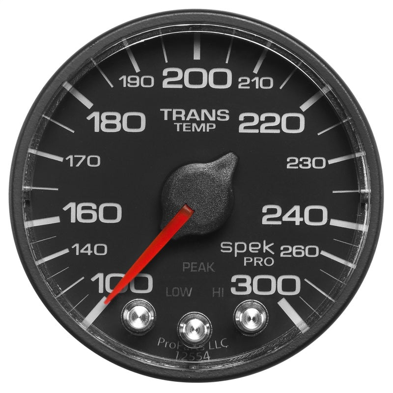 Autometer Spek-Pro 52.4mm 100-300 Deg F Digital Stepper Motor Trans Temp Gauge