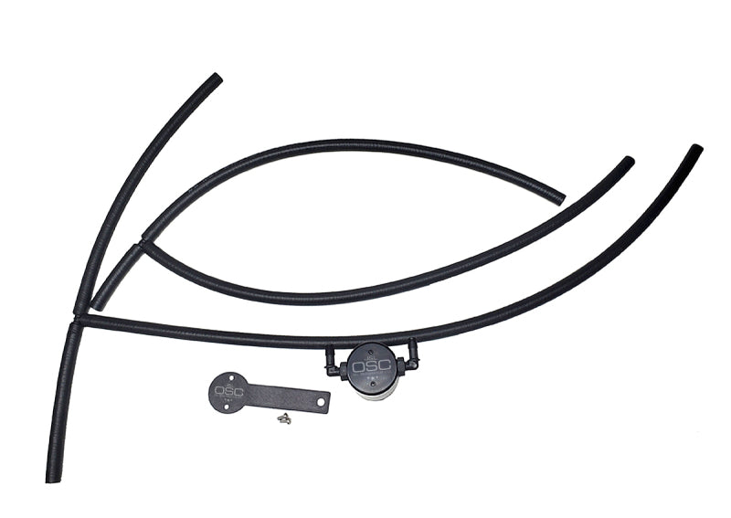 J&L 16-22 Nissan Titan 5.6L Passenger Side Oil Separator 3.0 - Black Anodized