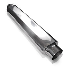 Load image into Gallery viewer, Stainless Works Smooth Oval Muffler - 24in Long 2in ID Inlets Both Ends