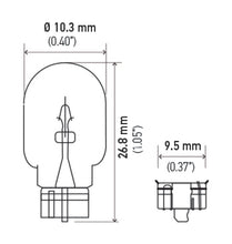 Load image into Gallery viewer, Hella Bulb 194 12V 4W W2.1x9.5d T3.25