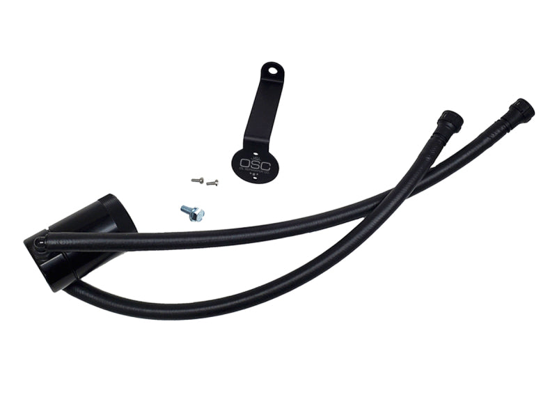 J&L 20-22 Chevy Silverado/GMC Sierra 2500/3500 6.6L Drivers Side Oil Separator 3.0 - Black Anodi