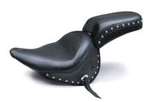 Load image into Gallery viewer, Mustang 05-17 Harley Deluxe (With Standard Rack) Wide Touring Solo Seat w/Studs - Black