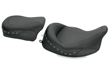 Load image into Gallery viewer, Mustang 08-21 Harley Electra Glide,Rd Glide,Rd King,Street Glide Solo Seat w/Blk Pearl Studs- Black