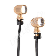 Load image into Gallery viewer, Letric Lighting 12mm Mini Red Running Red Turn Signal LED - Gold Anodized
