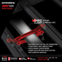 Load image into Gallery viewer, Go Rhino SRM500 Tri-Rail Kit (For 65in. Long Rack) - Tex. Blk (Rails ONLY - Req. Platform)