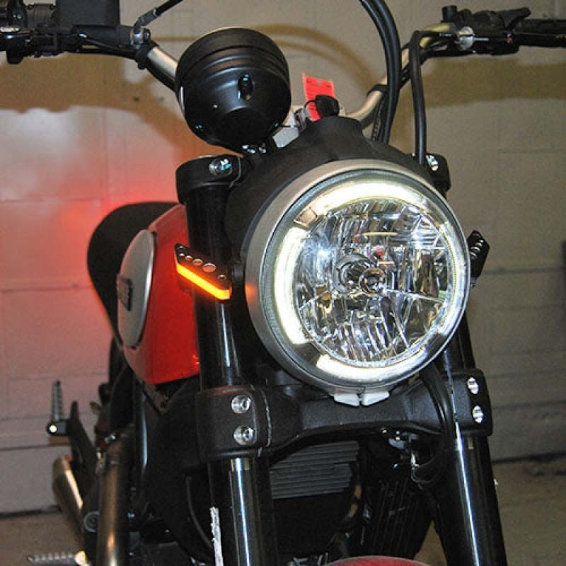 New Rage Cycles 15+ Ducati Scrambler Front Turn Signals