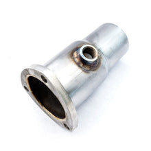 Load image into Gallery viewer, Stainless Works Collector Adapter 3-Bolt 3in OD Tubing 3in OD Outlet + O2 Bung