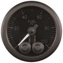 Load image into Gallery viewer, Autometer Stack Instruments Pro Control 52mm 0-100 PSI Fuel Pressure Gauge - Black (1/8in NPTF Male)