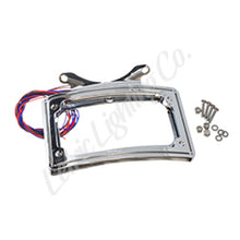Load image into Gallery viewer, Letric Lighting 12-16 Dyna Switchbach Perfect Plate Light Chrome Curved License Plate Frame