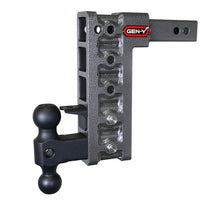 Load image into Gallery viewer, Gen-Y Mega Duty 2in Shank 10in Drop 1500lb TW 10K Hitch w/GH-031 Dual-Ball/GH-032 Pintle Lock