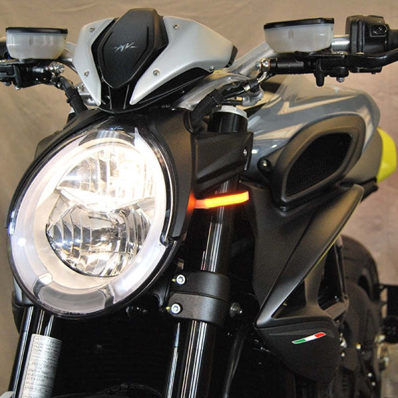 New Rage Cycles 19-24 MV Agusta Dragster 800 Front Turn Signals