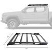 Load image into Gallery viewer, Go Rhino 16-21 Toyota Tacoma Ceros Low Profile Roof Rack Textured Black