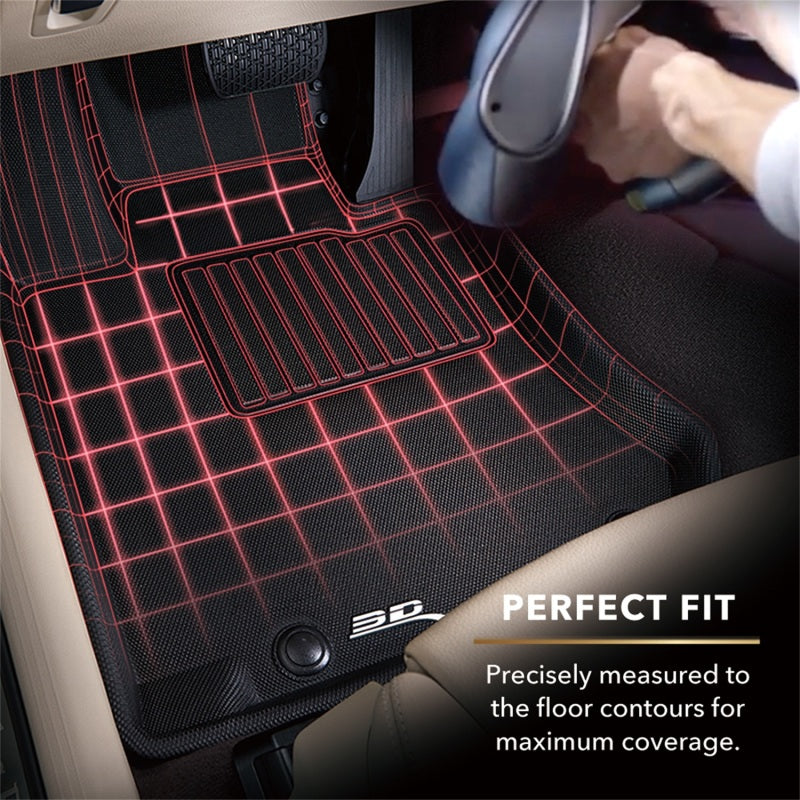 3D MAXpider 2010-2020 Lexus/Toyota GX/4Runner Kagu 3rd Row Floormats - Black