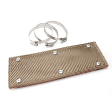 Load image into Gallery viewer, DEI Pipe Shield 4in w x 1ft - w/Stainless Steel Clamps - Titanium