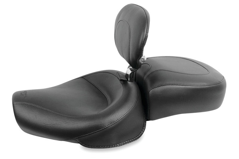 Mustang 82-03 Harley Sportster Wide Touring Recessed Pass Seat - Black