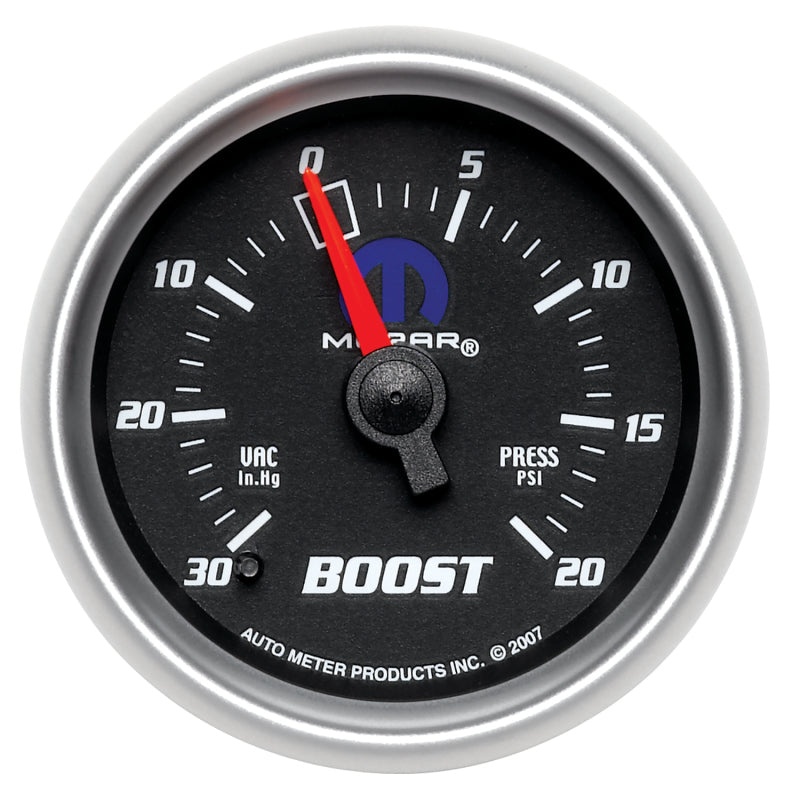 Autometer Mopar 52.4mm 30 Hg/20 PSI Vacuum/Boost Gauge