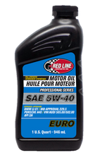 Load image into Gallery viewer, Red Line Professional Series Euro 5W40 Motor Oil - Quart