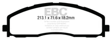 Load image into Gallery viewer, EBC 13+ Ford F250 (inc Super Duty) 6.2 (2WD) Extra Duty Front Brake Pads