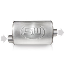 Load image into Gallery viewer, Stainless Works 2in ID OFFSET INLET/ 2in OD CENTER OUTLET 4inX8in