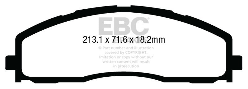EBC 13+ Ford F250 (inc Super Duty) 6.2 (2WD) Extra Duty Front Brake Pads