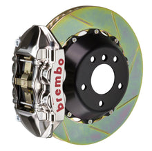 Load image into Gallery viewer, Brembo 07-18 Wrangler/Unlimited Rr GTR BBK 4 Piston Billet 380x28 2pc Rotor Slotted Type1 - Nickel