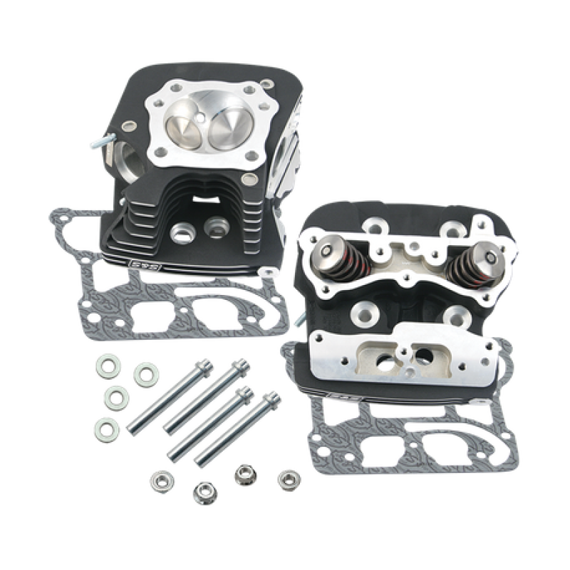 S&S Head/Kit/4-1/8in Bore/.650in Steel/91cc w/.032in Manifold Surface/Black/06 Dyna/07 BT08 Tourin