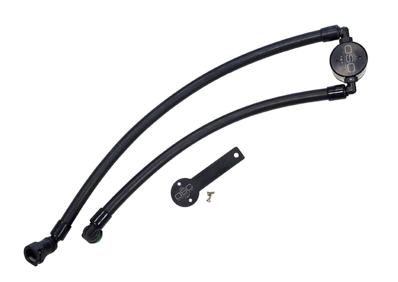 J&L 2021-2022 Ram TRX 6.2L Supercharged Passenger Side Oil Separator 3.0 - Black Anodized