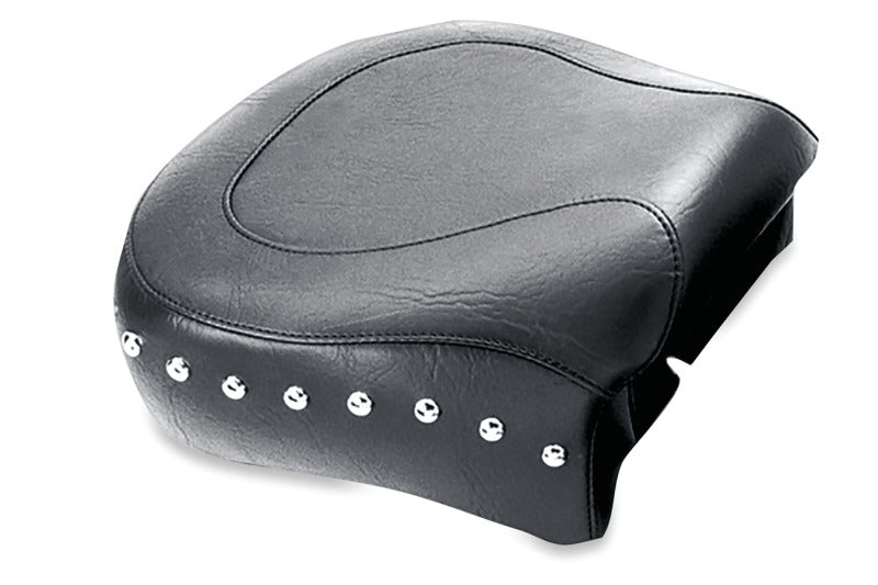 Mustang 82-03 Harley Sportster Wide Touring Pass Seat w/Studs - Black