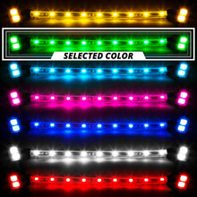 Load image into Gallery viewer, XK Glow Strips Single Color XKGLOW LED Accent Light Motorcycle Kit Light Blue - 10xPod + 4x8In
